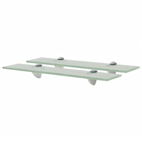 vidaXL &Eacute;tag&egrave;res murales 2 pcs Verre 50 x 20 cm 8 mm