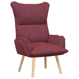 vidaXL fauteuil Bordeaux 69 x 74 x 93 cm Tissu et Contreplaqu&eacute;
