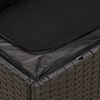 vidaXL Salon de jardin 8 pcs avec coussins noir r&eacute;sine tress&eacute;e