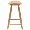 vidaXL Chaises de salle &agrave; manger 2 pcs Naturel 46 x 37 x 63 cm