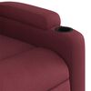 vidaXL Fauteuil inclinable &eacute;lectrique Rouge bordeaux Tissu