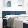 vidaXL T&ecirc;te de lit avec t&ecirc;te de lit Bleu 160 cm Cuir synth&eacute;tique