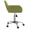vidaXL Chaises pivotantes &agrave; manger lot de 6 vert clair velours