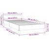 vidaXL Cadre de lit et t&ecirc;te de lit sans matelas rose 100x200cm velours
