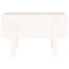 vidaXL Jardinière blanc 62x30x38 cm bois massif de pin