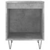 vidaXL Table de chevet gris b&eacute;ton 40x35x50 cm bois d&rsquo;ing&eacute;nierie