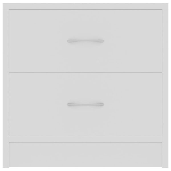 vidaXL Table de chevet Blanc 40x30x40 cm Bois d'ing&eacute;nierie