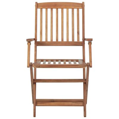 vidaXL Chaises pliables d'extérieur lot de 6 Bois d'acacia solide