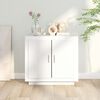 vidaXL Buffet Blanc 80x40x75 cm Bois d'ing&eacute;nierie