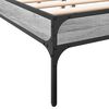 vidaXL Cadre de lit sans matelas sonoma gris 150x200 cm
