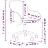 vidaXL Chaises pivotantes &agrave; manger lot de 2 Cr&egrave;me Velours