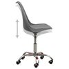 vidaXL Chaises &agrave; manger lot de 6 gris similicuir