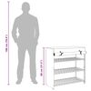 vidaXL Armoire &agrave; chaussures avec housse Gris 79x40x80 cm Tissu