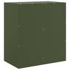 vidaXL Buffet vert olive 67x39x73 cm acier