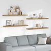 vidaXL &Eacute;tag&egrave;re Murale 4 pcs Marron 120 x 23,5 x 4 cm Bois d'ing&eacute;nierie
