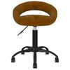 vidaXL Chaise pivotante de bureau Marron Velours