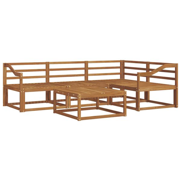 vidaXL Ensemble de canap&eacute;s d'ext&eacute;rieur 5 pcs Naturel