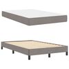 vidaXL Lit &agrave; ressorts avec matelas Taupe 120 x 190 cm tissu