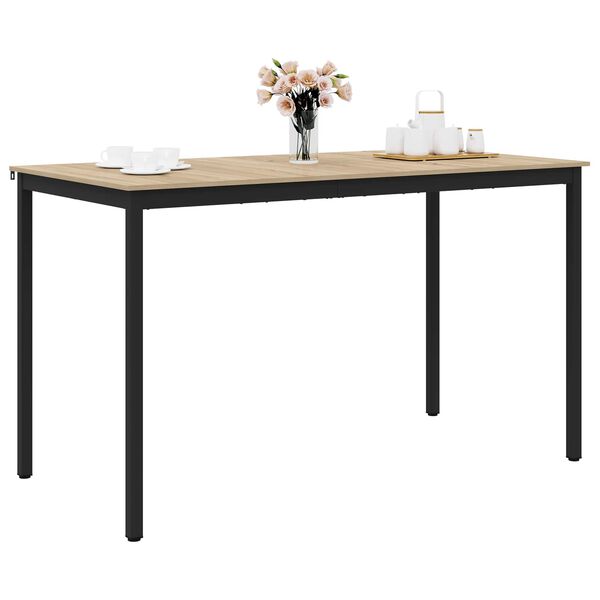 vidaXL Table de salle &agrave; manger / Table de repas Bois d'ing&eacute;nierie