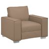 vidaXL Fauteuil Cappuccino 100 cm Simili cuir