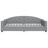 vidaXL Lit de jour avec gigogne sans matelas gris clair 100x200 cm