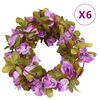 vidaXL Guirlandes de fleurs 6 pcs violet clair 250 cm