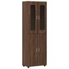 vidaXL Haut Armoire FLORIN 60 x 35 x 182 cm Ch&ecirc;ne brun