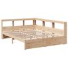 vidaXL Lit biblioth&egrave;que sans matelas 140x200 cm bois massif de pin
