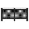 vidaXL Cache-radiateur noir 172x19x81,5 cm MDF