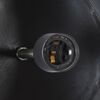 vidaXL Lampe suspendue industrielle Noir Rond 51cm E27 Manguier massif
