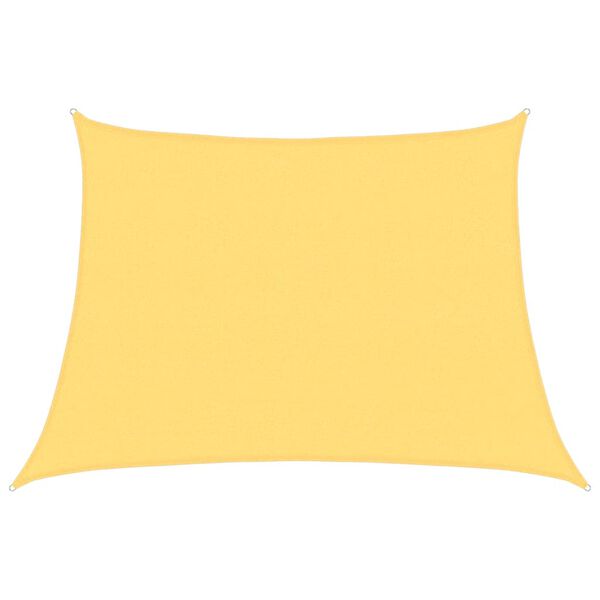 vidaXL Voile d'ombrage 160 g/m&sup2; Beige 4/5x3 m PEHD