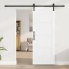 vidaXL Porte coulissante Blanc 78 x 202 cm Pin massif
