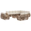 vidaXL Ensemble de canap&eacute; de jardin 13 pc Beige et blanc cr&egrave;me