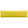 vidaXL Coussin de Dos Jaune clair 200 x 19 x 50 cm tissu