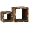 vidaXL Unites TV 2 pcs Multicolore 36 x 30 x 36 cm Bois Recycl&eacute; Solide