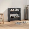 vidaXL Armoire &agrave; chaussures murale gris brillant bois d&rsquo;ing&eacute;nierie