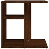 vidaXL Table d'appoint Ch&ecirc;ne marron 50x30x50 cm Bois d'ing&eacute;nierie
