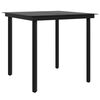 vidaXL Ensemble &agrave; manger de jardin coussins 5 pcs Beige/noir