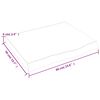 vidaXL Comptoir de salle de bain marron 60x50x(2-6) cm bois trait&eacute;