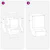 vidaXL Distributeur pour lapins Argent 17,5 x 26 x 28,5 cm