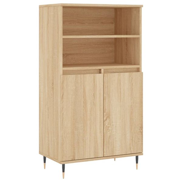 vidaXL Buffet haut Ch&ecirc;ne sonoma 60x36x110 cm Bois d'ing&eacute;nierie