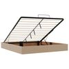 vidaXL Cadre de lit ottoman sans matelas cappuccino 160x200 cm