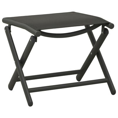 vidaXL Ensemble de salle à manger de jardin 10 pcs Noir et anthracite