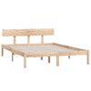 vidaXL Cadre de lit sans matelas bois massif 160x200 cm