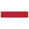 vidaXL Auvent lat&eacute;ral r&eacute;tractable de patio 120x500 cm Rouge