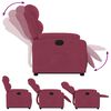 vidaXL Fauteuil inclinable Rouge bordeaux Velours