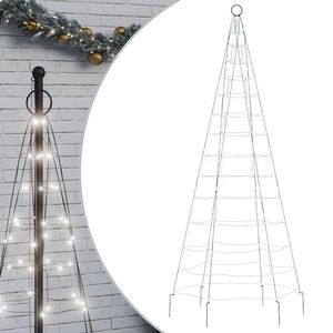 vidaXL Sapin de No&euml;l &agrave; LED 200 LED blanc 180 cm