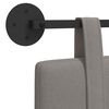 vidaXL T&ecirc;te de lit suspendue Montage mural Taupe 150 x 55 x 5 cm tissu