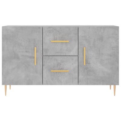 vidaXL Buffet gris béton 100x36x60 cm bois d'ingénierie