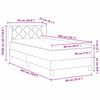 vidaXL Lit &agrave; ressorts avec matelas Vert fonc&eacute; 90 x 200 cm Velours